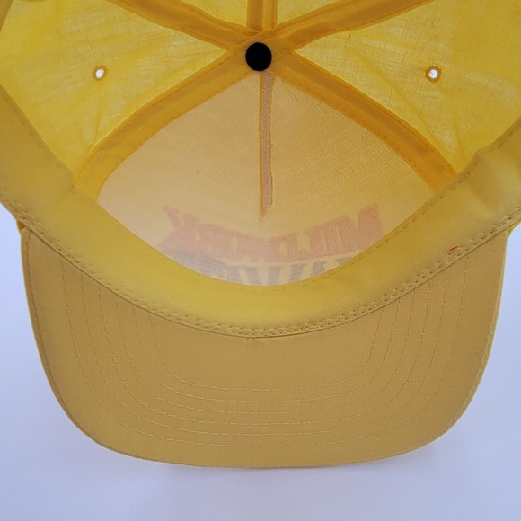 Vintage Millwork Hawaii Neon Yellow Rope Adjustable Snapback Trucker Hat Cap - Picture 8 of 10